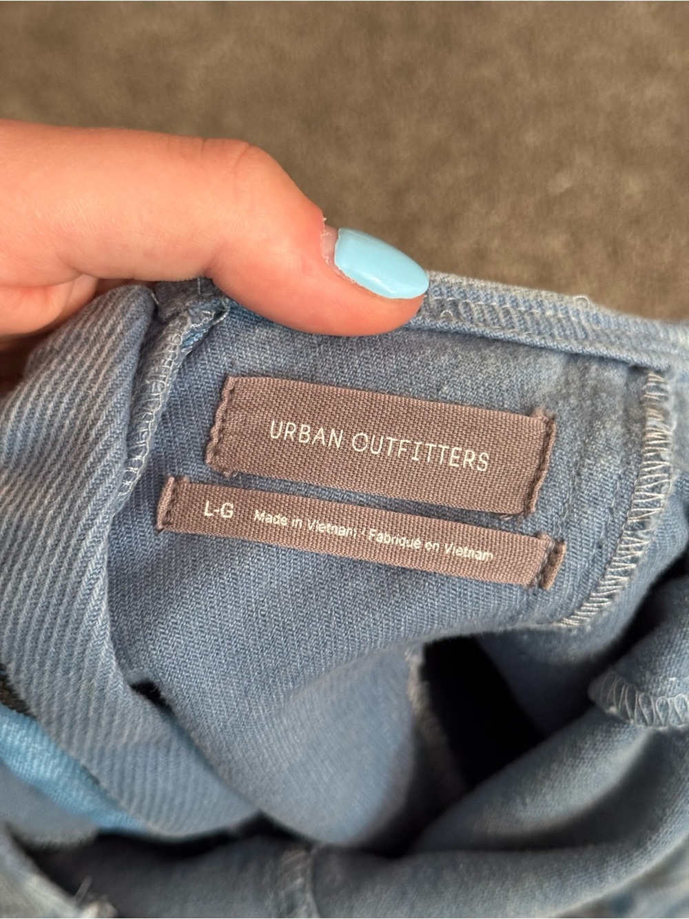 Urban Outfitters Light Blue Denim Mini Dress - Picture 3 of 3